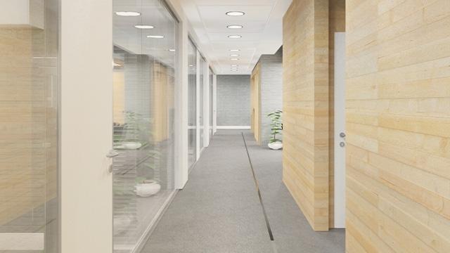 office corridor design